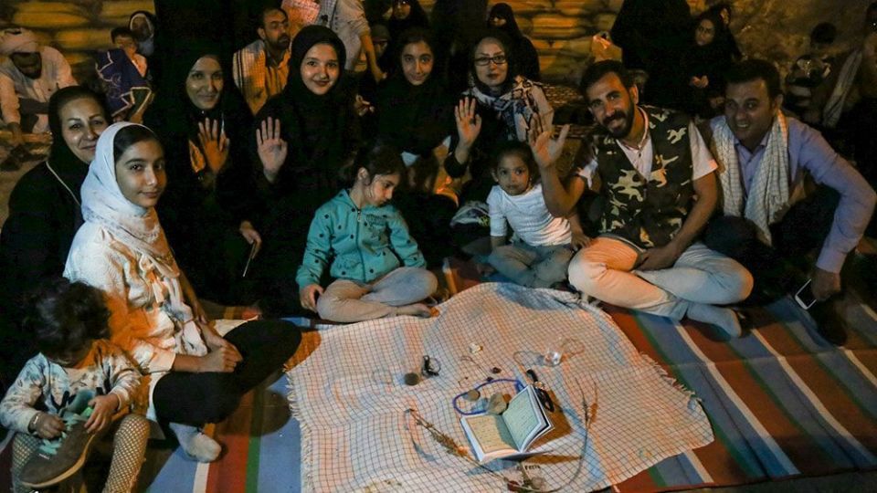 لحظه تحویل سال نو در یادمان منطقه عملیاتی شلمچه