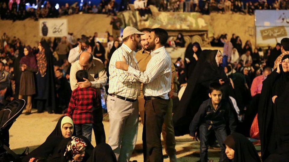 لحظه تحویل سال نو در یادمان منطقه عملیاتی شلمچه