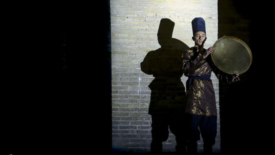  نور پردازی سه بعدی پل خواجو - اصفهان 