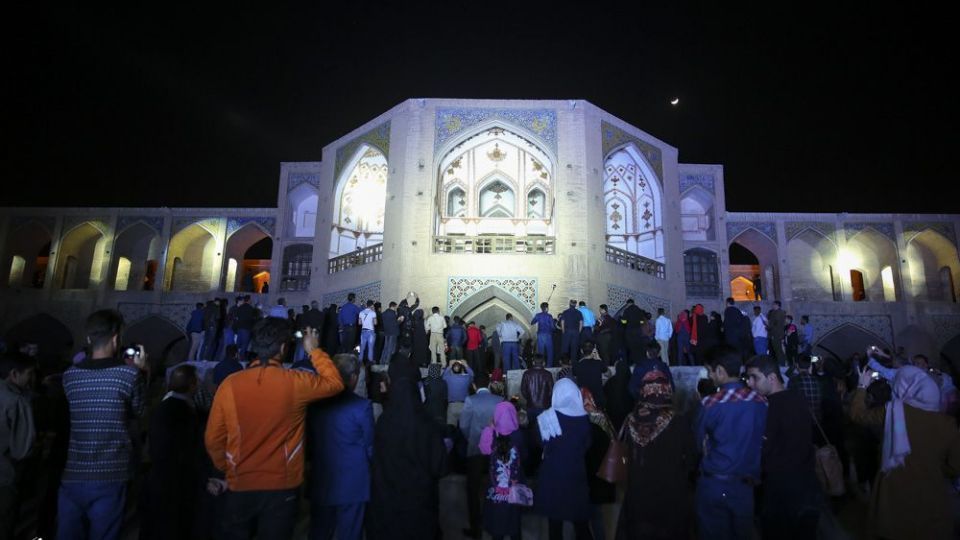  نور پردازی سه بعدی پل خواجو - اصفهان 