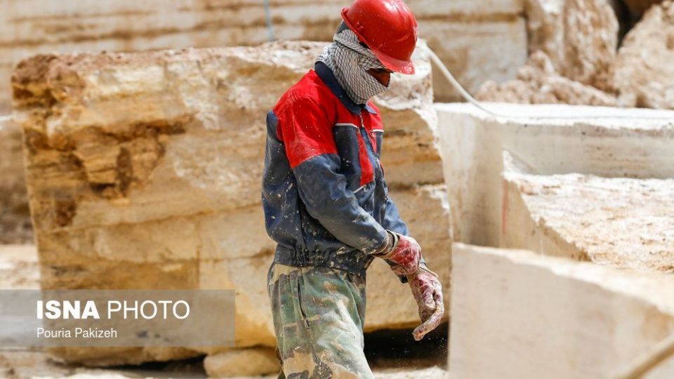کارگران معدن سنگ ؛تراورتن کارگران معدن سنگ ؛تراورتن
