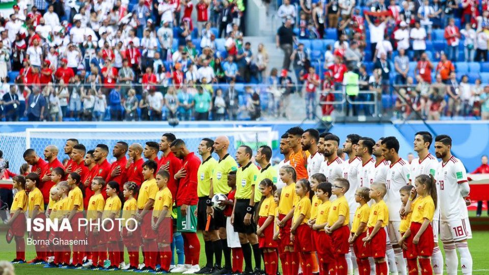 دیدار تیم‌های فوتبال ایران و مراکش