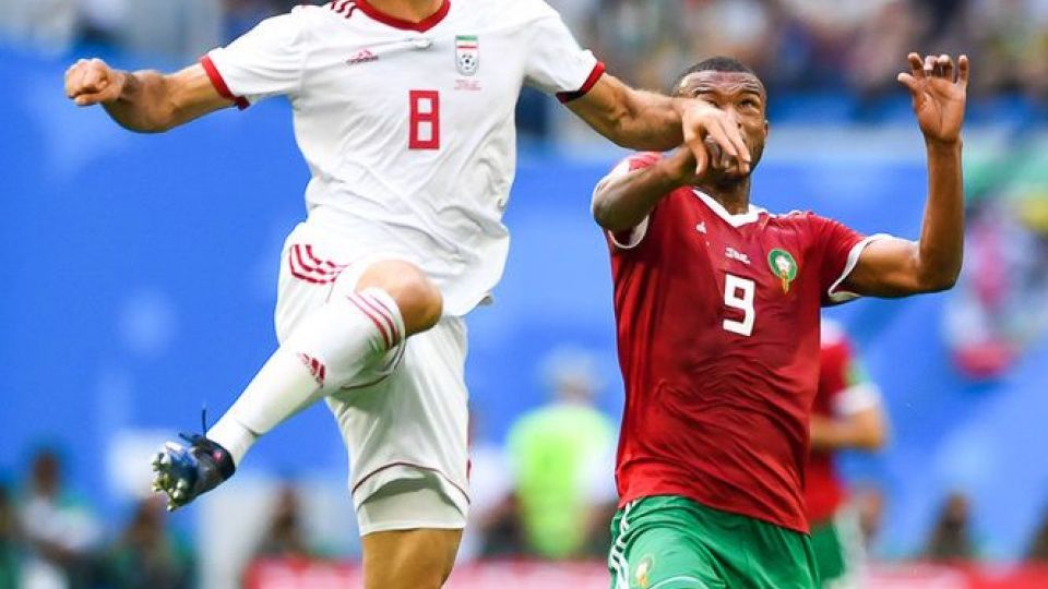 دیدار تیم‌های فوتبال ایران و مراکش