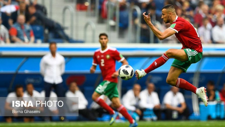 دیدار تیم‌های فوتبال ایران و مراکش