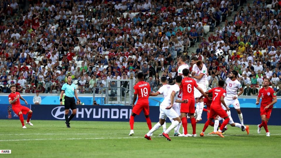 دیدار انگلیس-تونس از دریچه دوربین فیفا