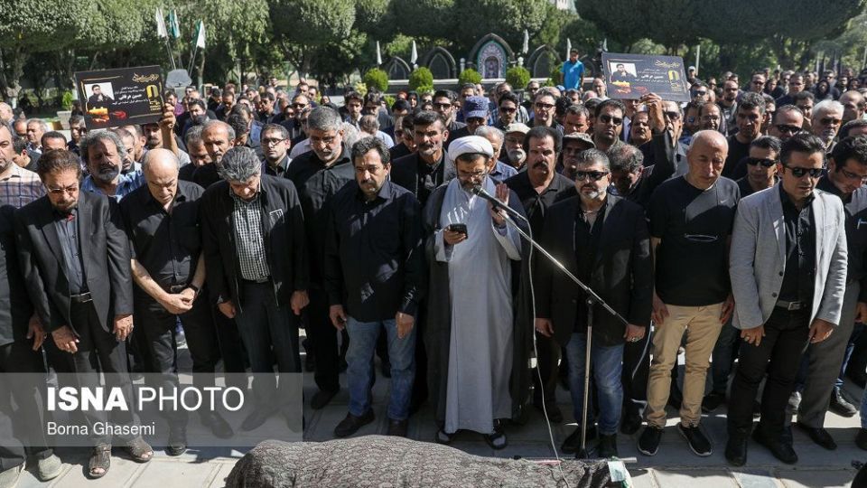 مراسم تشییع حسین عرفانی