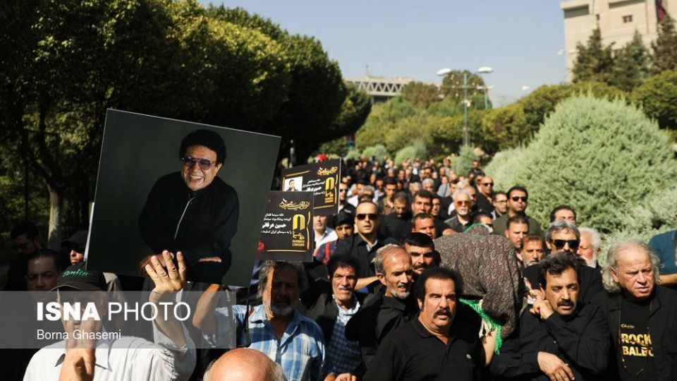 مراسم تشییع حسین عرفانی