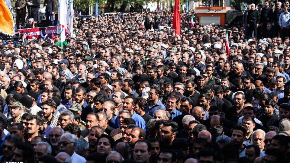 تصاویر تشییع شهدای حادثه تروریستی اهواز