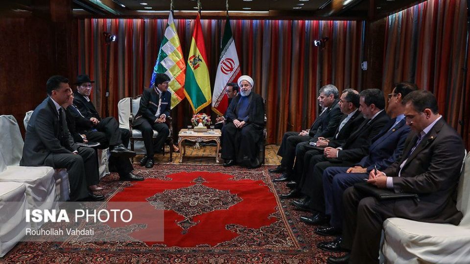 دیدار رییس جمهور بولیوی و رییس اجرایی دولت افغانستان با روحانی