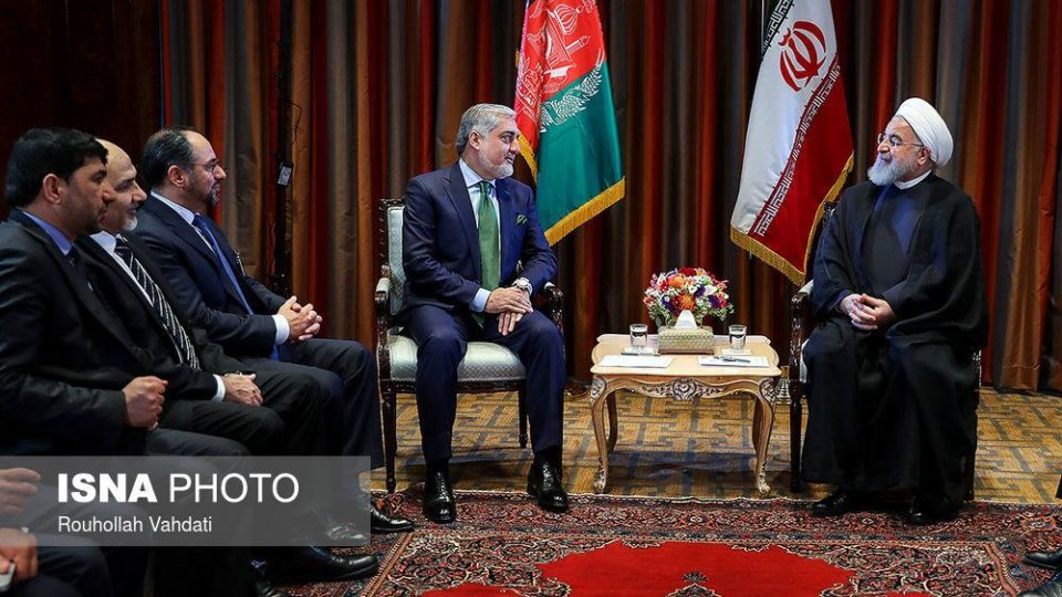 دیدار رییس جمهور بولیوی و رییس اجرایی دولت افغانستان با روحانی