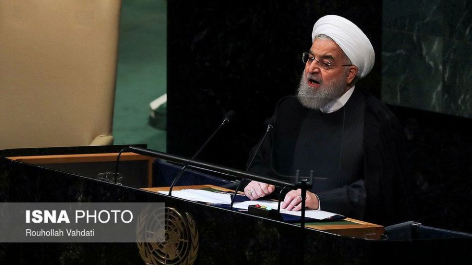  تصاویر سخنرانی روحانی در هفتاد و سومین مجمع عمومی سازمان ملل 