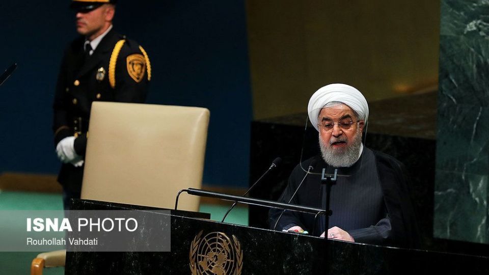  تصاویر سخنرانی روحانی در هفتاد و سومین مجمع عمومی سازمان ملل 
