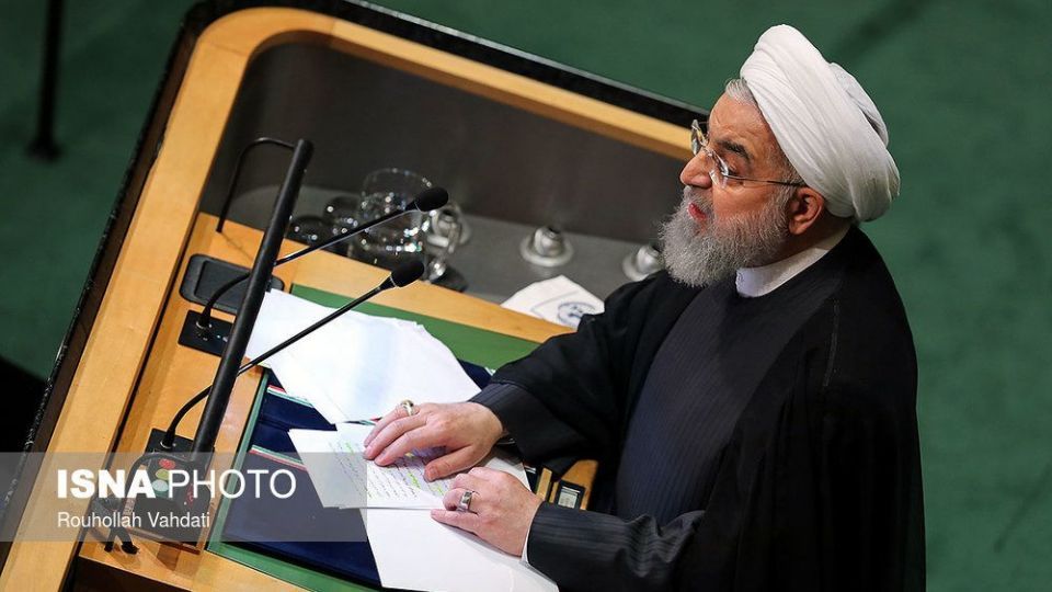  تصاویر سخنرانی روحانی در هفتاد و سومین مجمع عمومی سازمان ملل 
