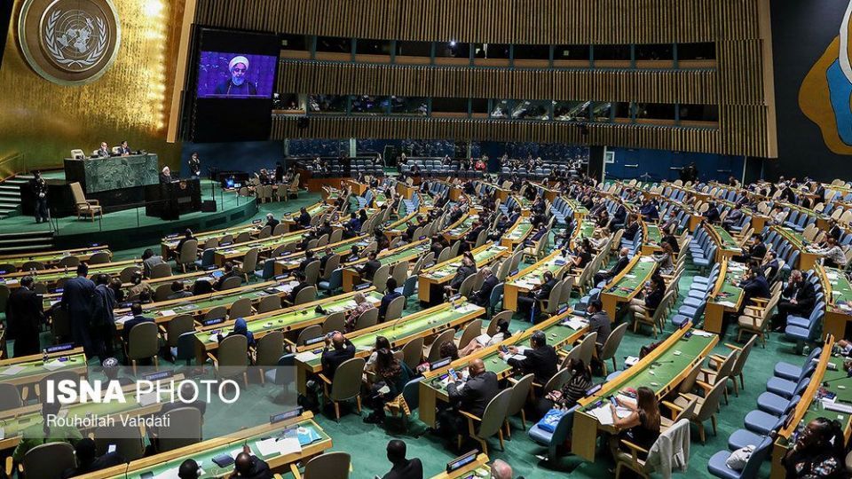  تصاویر سخنرانی روحانی در هفتاد و سومین مجمع عمومی سازمان ملل 