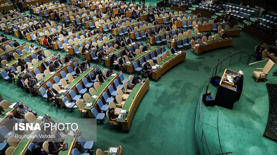  تصاویر سخنرانی روحانی در هفتاد و سومین مجمع عمومی سازمان ملل 
