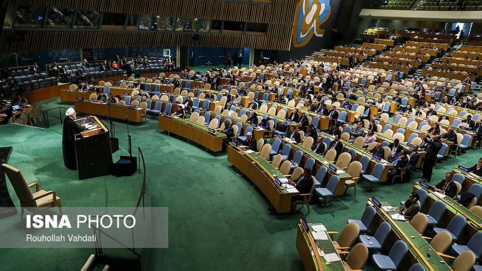  تصاویر سخنرانی روحانی در هفتاد و سومین مجمع عمومی سازمان ملل 