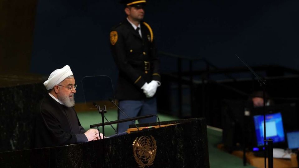  تصاویر سخنرانی روحانی در هفتاد و سومین مجمع عمومی سازمان ملل 