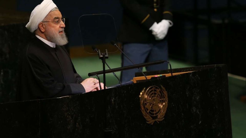  تصاویر سخنرانی روحانی در هفتاد و سومین مجمع عمومی سازمان ملل 