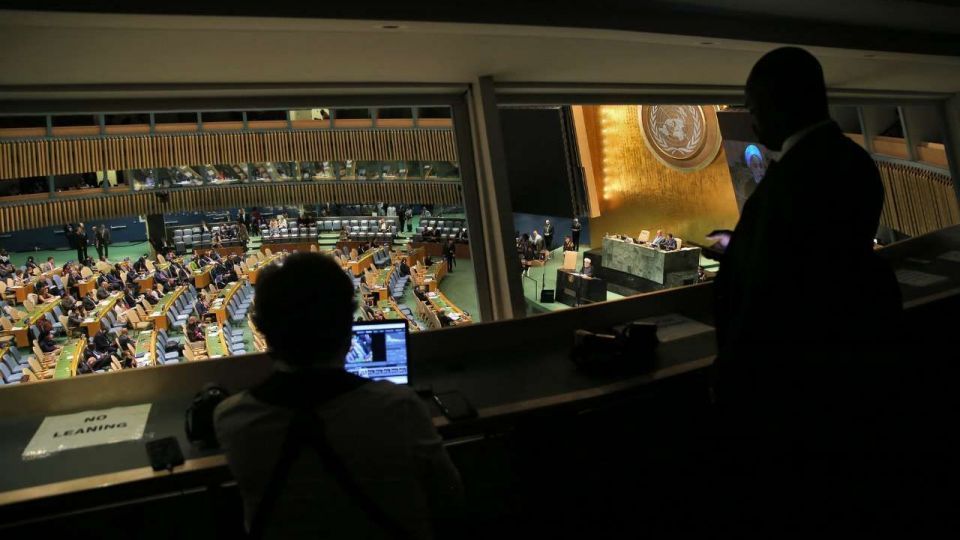  تصاویر سخنرانی روحانی در هفتاد و سومین مجمع عمومی سازمان ملل 