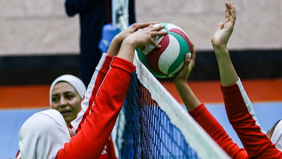تمرین تیم ملی والیبال نشسته بانوان