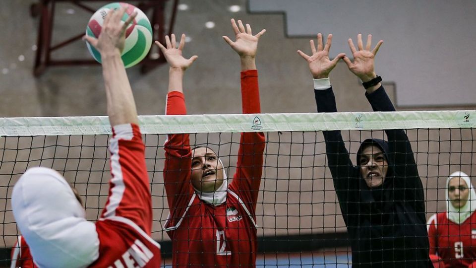 تمرین تیم ملی والیبال نشسته بانوان