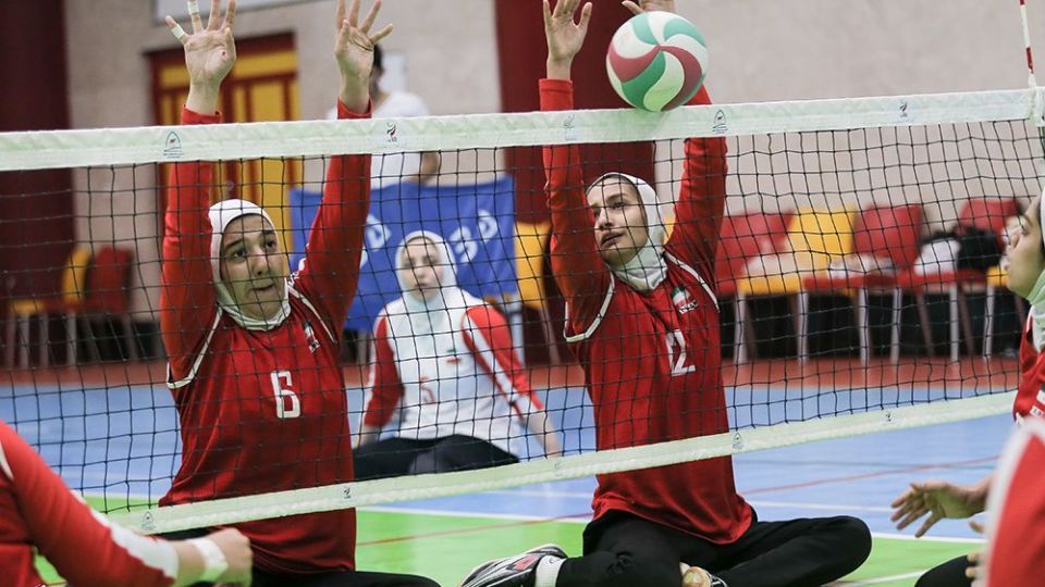 تمرین تیم ملی والیبال نشسته بانوان