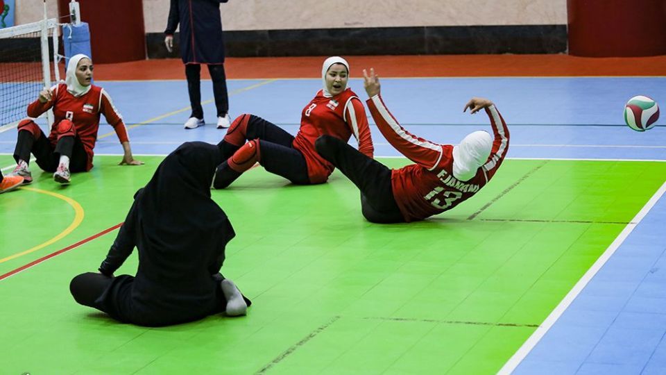 تمرین تیم ملی والیبال نشسته بانوان