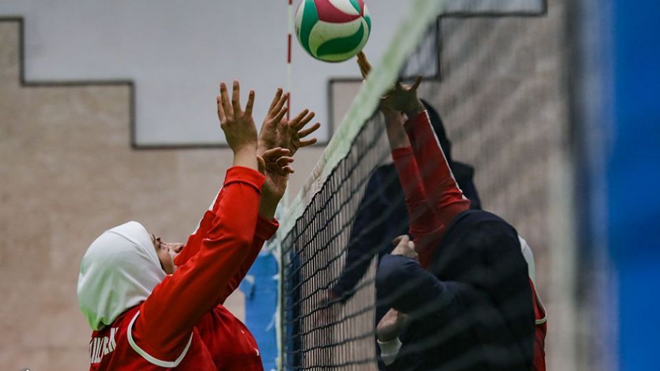 تمرین تیم ملی والیبال نشسته بانوان