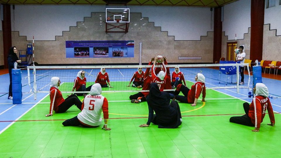تمرین تیم ملی والیبال نشسته بانوان
