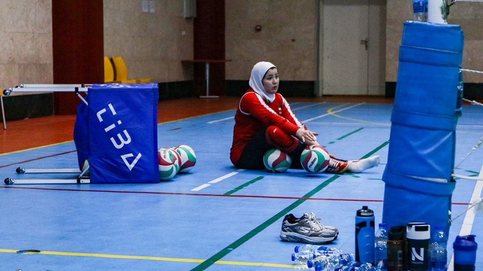 تمرین تیم ملی والیبال نشسته بانوان