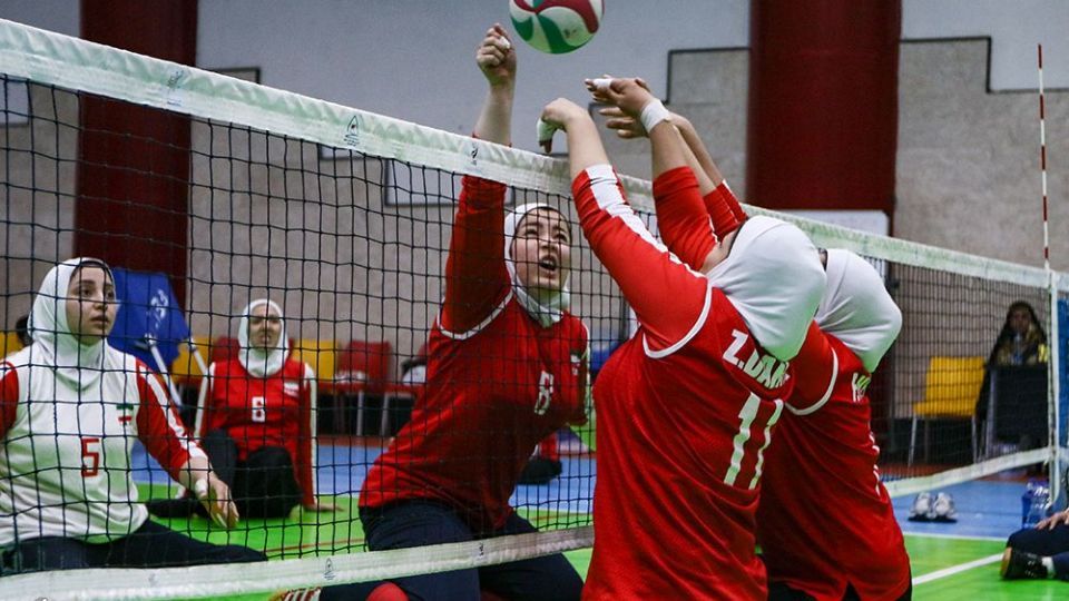 تمرین تیم ملی والیبال نشسته بانوان