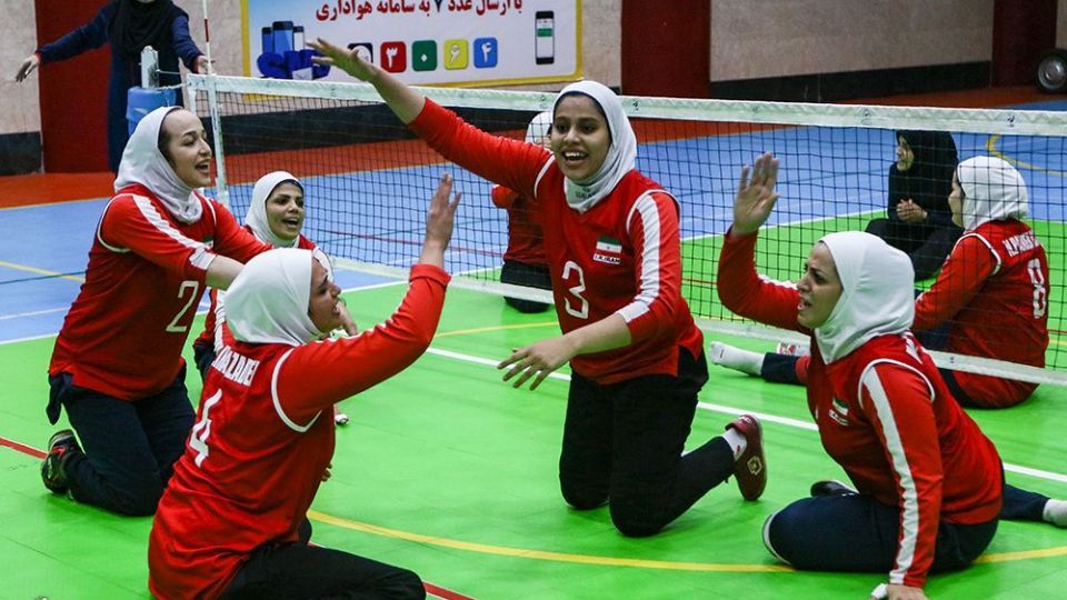 تمرین تیم ملی والیبال نشسته بانوان