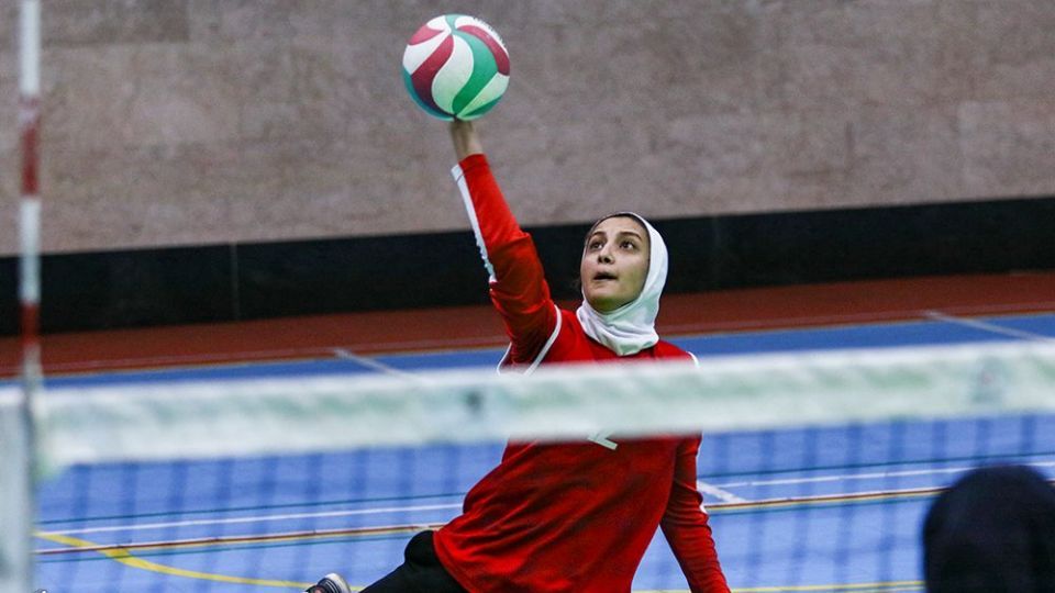 تمرین تیم ملی والیبال نشسته بانوان