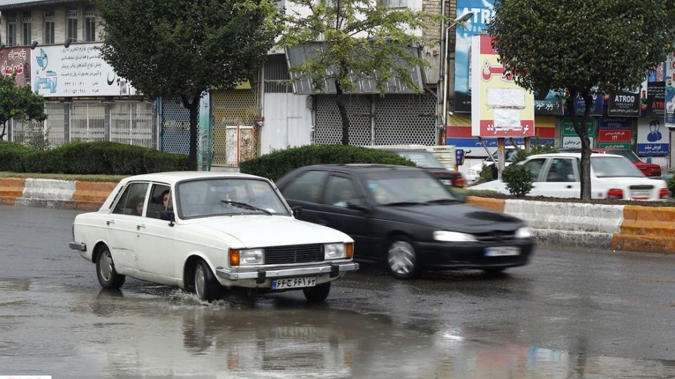 بارش شدید باران در مازندران 