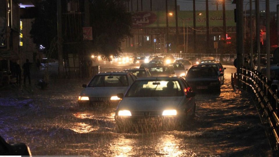 بارش شدید باران در مازندران 