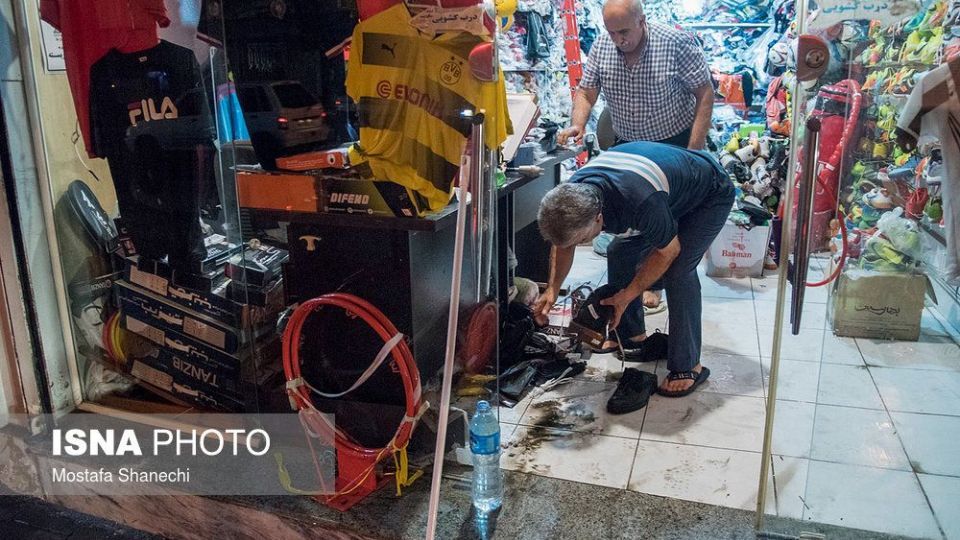 بارش شدید باران در مازندران 