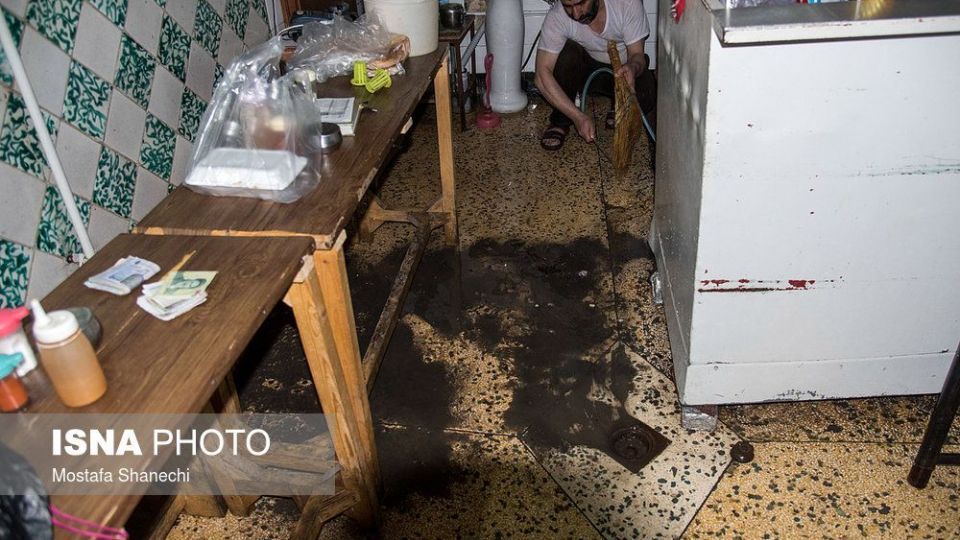 بارش شدید باران در مازندران 