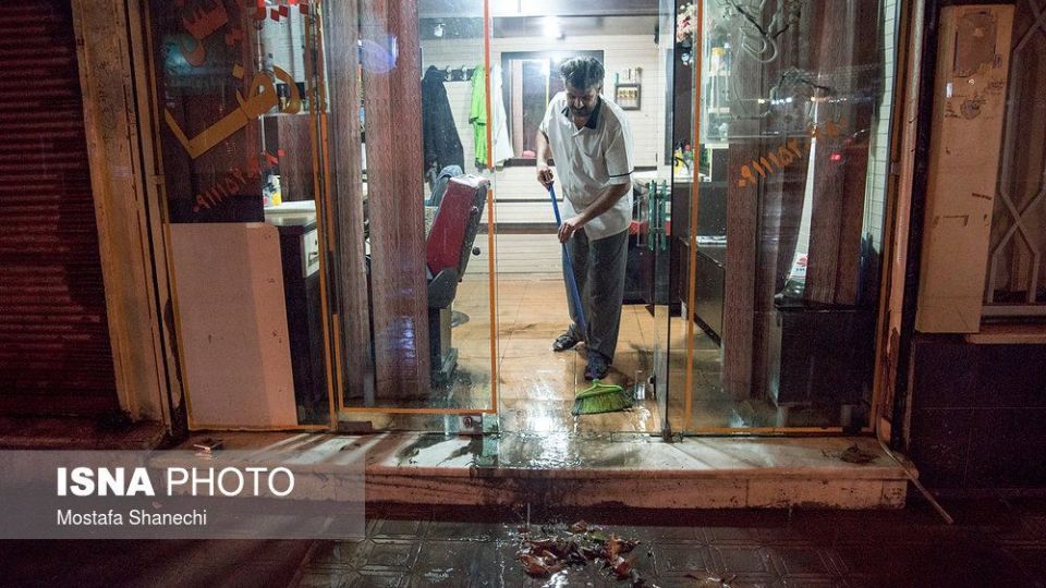 بارش شدید باران در مازندران 