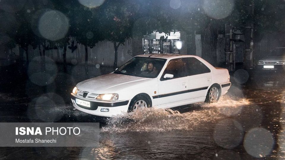 بارش شدید باران در مازندران 