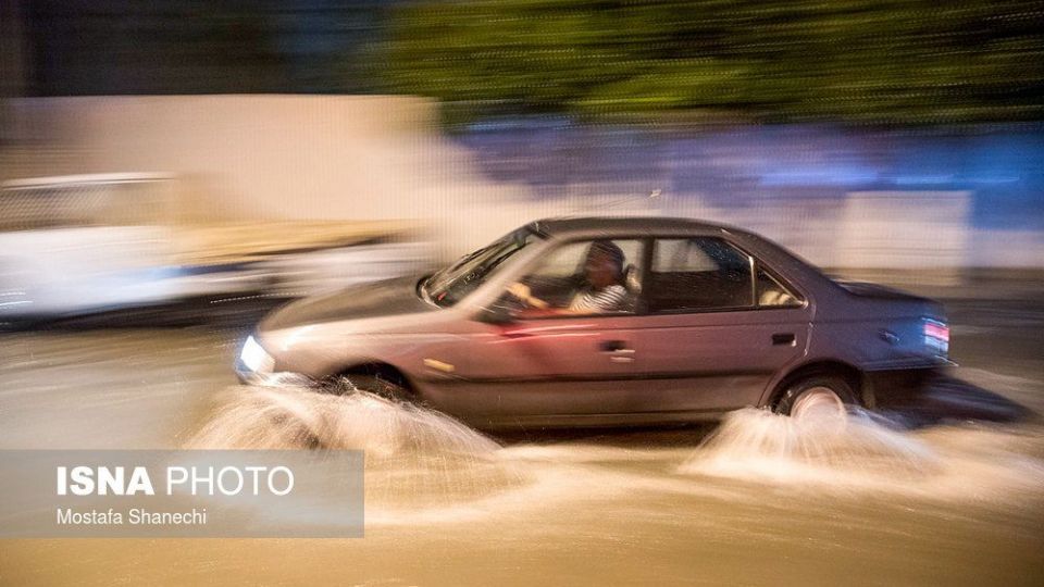 بارش شدید باران در مازندران 