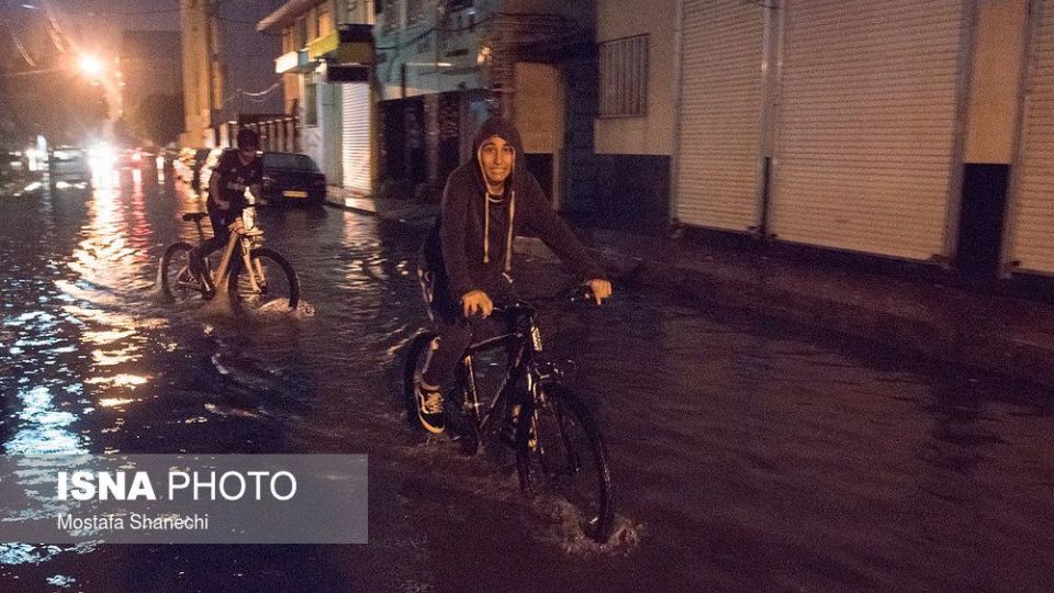 بارش شدید باران در مازندران 