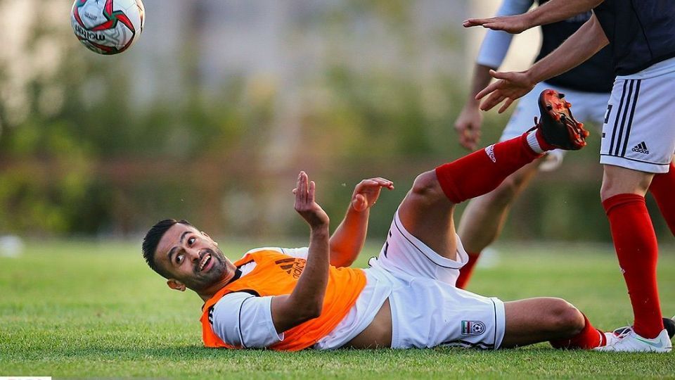 تمرین تیم ملی فوتبال با حضور سردار آزمون و رامین رضاییان