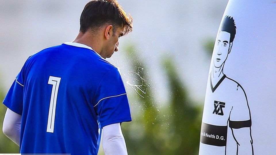 تمرین تیم ملی فوتبال با حضور سردار آزمون و رامین رضاییان