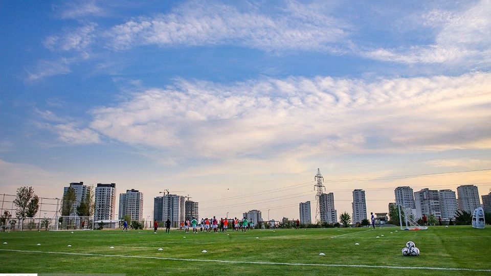 تمرین تیم ملی فوتبال با حضور سردار آزمون و رامین رضاییان