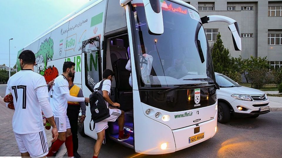 تمرین تیم ملی فوتبال با حضور سردار آزمون و رامین رضاییان