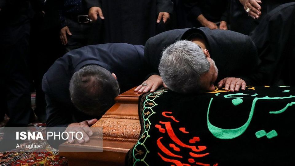 تشییع پیکر والده محسن اسماعیلی