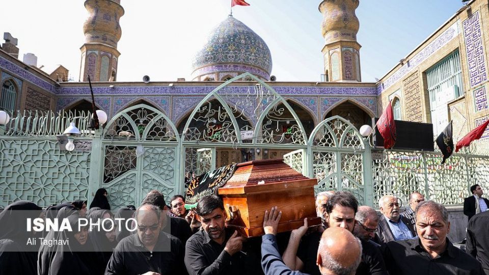 تشییع پیکر والده محسن اسماعیلی