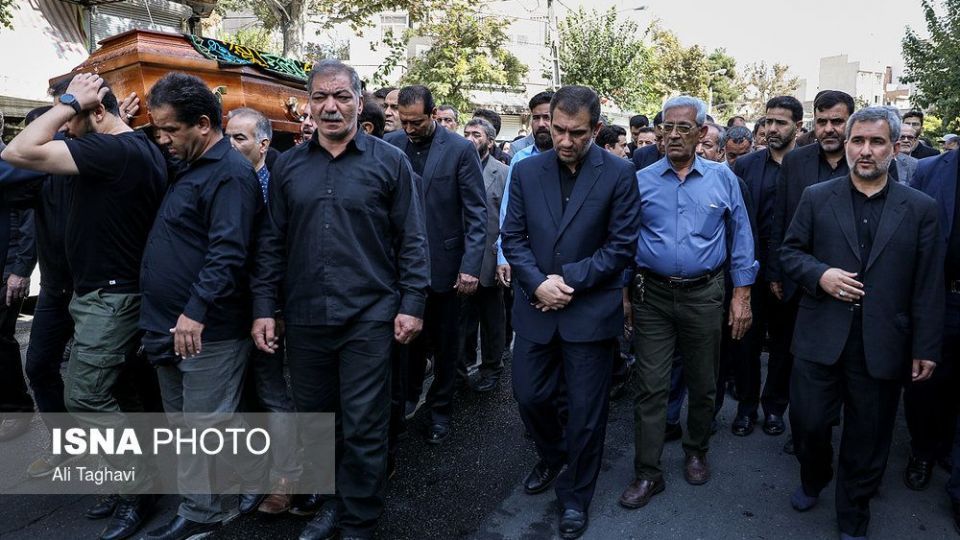 تشییع پیکر والده محسن اسماعیلی