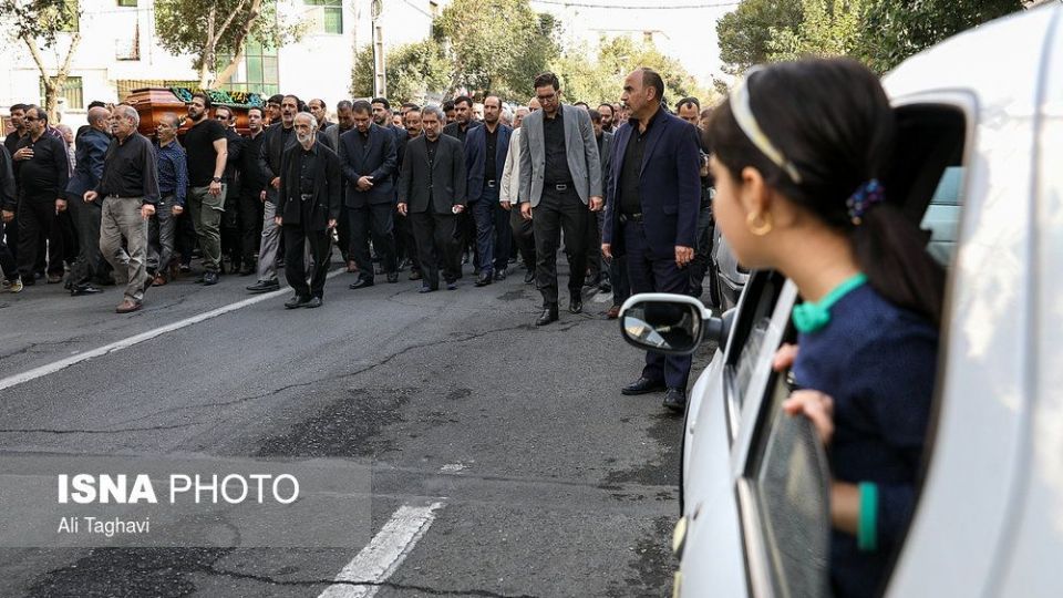 تشییع پیکر والده محسن اسماعیلی