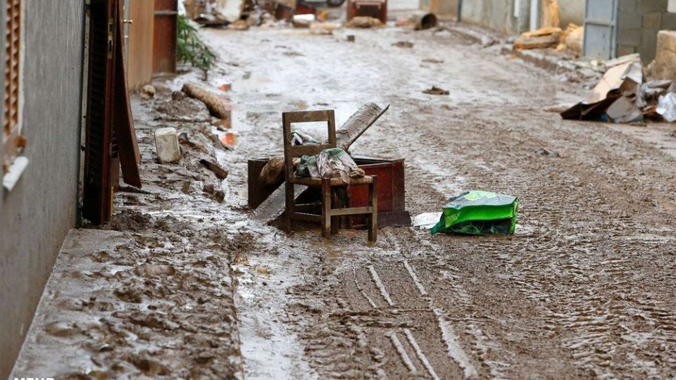 سیل در جزیره مایورکا، اسپانیا